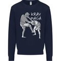 Krav Maga Mixed Martial Arts MMA Fighting Mens Sweatshirt Jumper Navy Blue