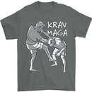 Krav Maga Mixed Martial Arts MMA Fighting Mens T-Shirt Cotton Gildan Charcoal