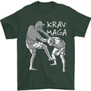 Krav Maga Mixed Martial Arts MMA Fighting Mens T-Shirt Cotton Gildan Forest Green