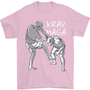 Krav Maga Mixed Martial Arts MMA Fighting Mens T-Shirt Cotton Gildan Light Pink