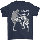 Krav Maga Mixed Martial Arts MMA Fighting Mens T-Shirt Cotton Gildan Navy Blue