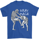 Krav Maga Mixed Martial Arts MMA Fighting Mens T-Shirt Cotton Gildan Royal Blue