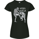Krav Maga Mixed Martial Arts MMA Fighting Womens Petite Cut T-Shirt Black