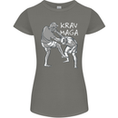 Krav Maga Mixed Martial Arts MMA Fighting Womens Petite Cut T-Shirt Charcoal