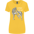 Krav Maga Mixed Martial Arts MMA Fighting Womens Wider Cut T-Shirt Yellow