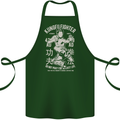 Kung Fu Fighter Mixed Martial Arts MMA Cotton Apron 100% Organic Forest Green