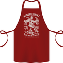 Kung Fu Fighter Mixed Martial Arts MMA Cotton Apron 100% Organic Maroon
