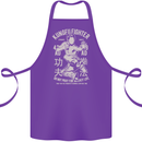 Kung Fu Fighter Mixed Martial Arts MMA Cotton Apron 100% Organic Purple