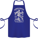 Kung Fu Fighter Mixed Martial Arts MMA Cotton Apron 100% Organic Royal Blue