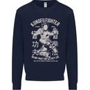 Kung Fu Fighter Mixed Martial Arts MMA Kids Sweatshirt Jumper Navy Blue
