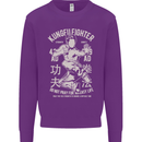 Kung Fu Fighter Mixed Martial Arts MMA Kids Sweatshirt Jumper Purple