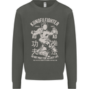 Kung Fu Fighter Mixed Martial Arts MMA Kids Sweatshirt Jumper Storm Grey