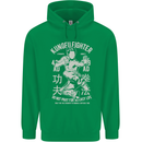 Kung Fu Fighter Mixed Martial Arts MMA Mens 80% Cotton Hoodie Irish Green