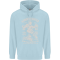 Kung Fu Fighter Mixed Martial Arts MMA Mens 80% Cotton Hoodie Light Blue