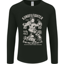 Kung Fu Fighter Mixed Martial Arts MMA Mens Long Sleeve T-Shirt Black