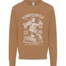 Kung Fu Fighter Mixed Martial Arts MMA Mens Sweatshirt Jumper Caramel Latte