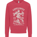 Kung Fu Fighter Mixed Martial Arts MMA Mens Sweatshirt Jumper Heliconia
