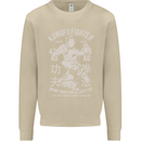 Kung Fu Fighter Mixed Martial Arts MMA Mens Sweatshirt Jumper Sand
