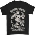 Kung Fu Fighter Mixed Martial Arts MMA Mens T-Shirt Cotton Gildan Black