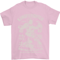 Kung Fu Fighter Mixed Martial Arts MMA Mens T-Shirt Cotton Gildan Light Pink