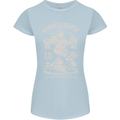 Kung Fu Fighter Mixed Martial Arts MMA Womens Petite Cut T-Shirt Light Blue
