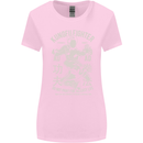 Kung Fu Fighter Mixed Martial Arts MMA Womens Wider Cut T-Shirt Light Pink