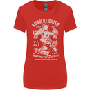 Kung Fu Fighter Mixed Martial Arts MMA Womens Wider Cut T-Shirt Red