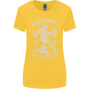 Kung Fu Fighter Mixed Martial Arts MMA Womens Wider Cut T-Shirt Yellow
