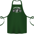 Kustom Kulture Cafe Racer Biker Motorbike Cotton Apron 100% Organic Forest Green