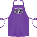 Kustom Kulture Cafe Racer Biker Motorbike Cotton Apron 100% Organic Purple