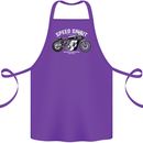 Kustom Kulture Cafe Racer Biker Motorbike Cotton Apron 100% Organic Purple
