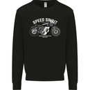 Kustom Kulture Cafe Racer Biker Motorbike Kids Sweatshirt Jumper Black