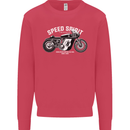 Kustom Kulture Cafe Racer Biker Motorbike Kids Sweatshirt Jumper Heliconia