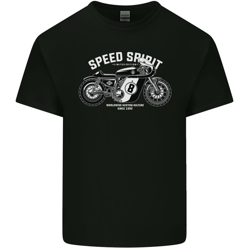 Kustom Kulture Cafe Racer Biker Motorbike Kids T-Shirt Childrens Black