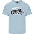 Kustom Kulture Cafe Racer Biker Motorbike Kids T-Shirt Childrens Light Blue
