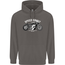 Kustom Kulture Cafe Racer Biker Motorbike Mens 80% Cotton Hoodie Charcoal