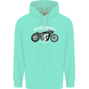 Kustom Kulture Cafe Racer Biker Motorbike Mens 80% Cotton Hoodie Peppermint