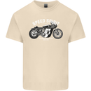 Kustom Kulture Cafe Racer Biker Motorbike Mens Cotton T-Shirt Tee Top Natural
