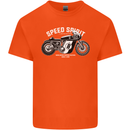 Kustom Kulture Cafe Racer Biker Motorbike Mens Cotton T-Shirt Tee Top Orange