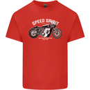 Kustom Kulture Cafe Racer Biker Motorbike Mens Cotton T-Shirt Tee Top Red