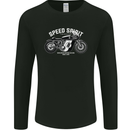 Kustom Kulture Cafe Racer Biker Motorbike Mens Long Sleeve T-Shirt Black