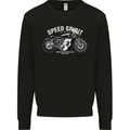 Kustom Kulture Cafe Racer Biker Motorbike Mens Sweatshirt Jumper Black