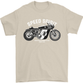 Kustom Kulture Cafe Racer Biker Motorbike Mens T-Shirt Cotton Gildan Sand