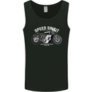 Kustom Kulture Cafe Racer Biker Motorbike Mens Vest Tank Top Black