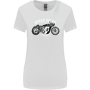 Kustom Kulture Cafe Racer Biker Motorbike Womens Wider Cut T-Shirt White