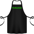 Kwikasfuki Superbike Funny Biker Motorcycle Cotton Apron 100% Organic Black
