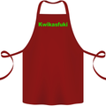 Kwikasfuki Superbike Funny Biker Motorcycle Cotton Apron 100% Organic Maroon