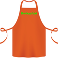Kwikasfuki Superbike Funny Biker Motorcycle Cotton Apron 100% Organic Orange