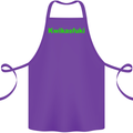 Kwikasfuki Superbike Funny Biker Motorcycle Cotton Apron 100% Organic Purple