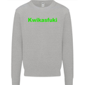 Kwikasfuki Superbike Funny Biker Motorcycle Kids Sweatshirt Jumper Sports Grey